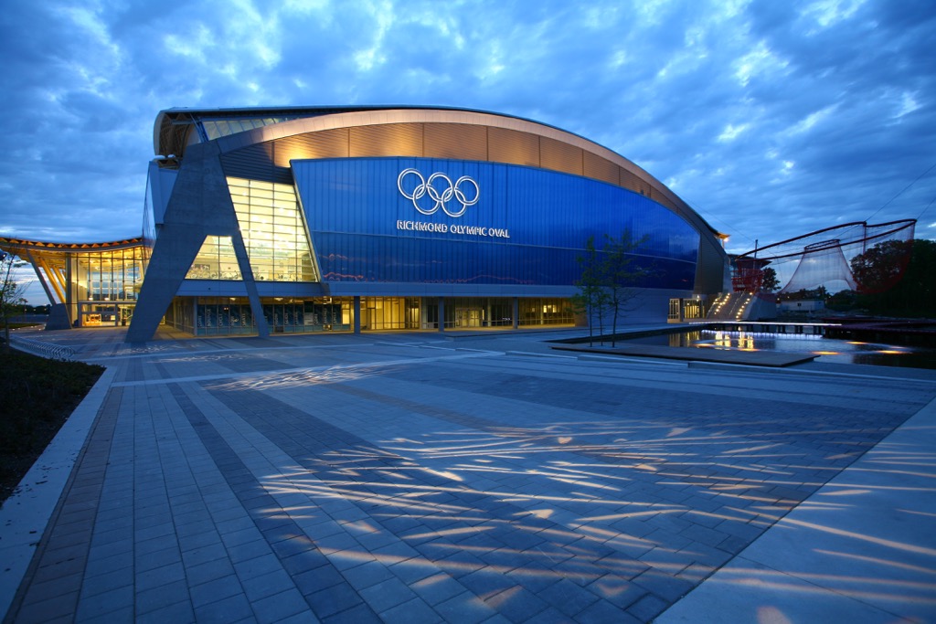 The exterior of Richmond Olympic Oval.